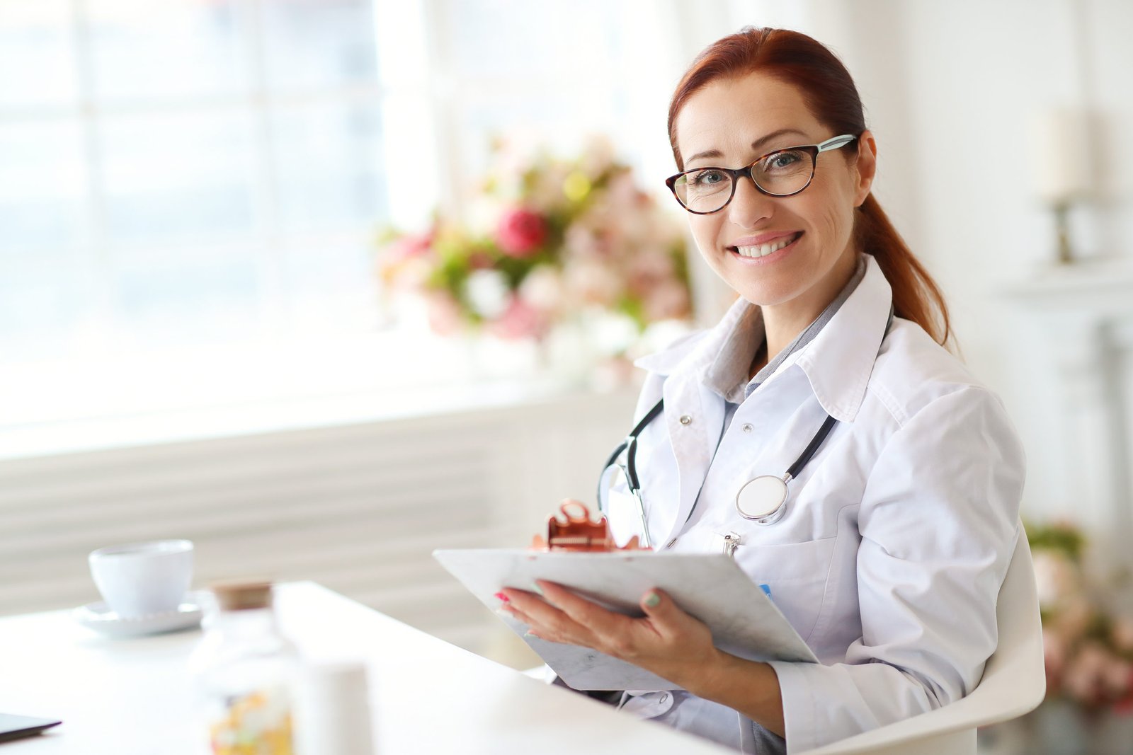 Hospital and medicine. Doctor at work